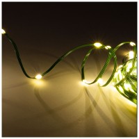 Instalatie Craciun 150 LED 15m Amber, exterior IP44 cu timer - detaliu