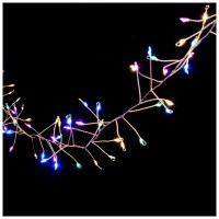Instalatie Craciun 288 LED 4m multicolor, fir cupru, IP44 cu timer - detaliu