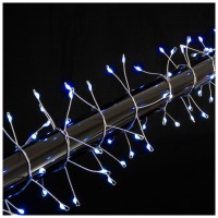 Instalatie de Craciun 288 LED 4m albastru, exterior IP44 cu timer