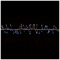 Instalatie de Craciun 288 LED 4m albastru, exterior IP44 cu timer - detaliu