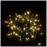 Instalatie Craciun 200 LED 9.6m alb cald, interior IP20 - vedere laterala