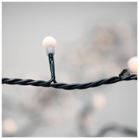 Instalatie Craciun Bubbles 100 LED 5m alb cald, interior IP20 - vedere laterala