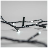 Instalatie Craciun 100 LED 5m alb rece, interior IP20 Erste - vedere laterala