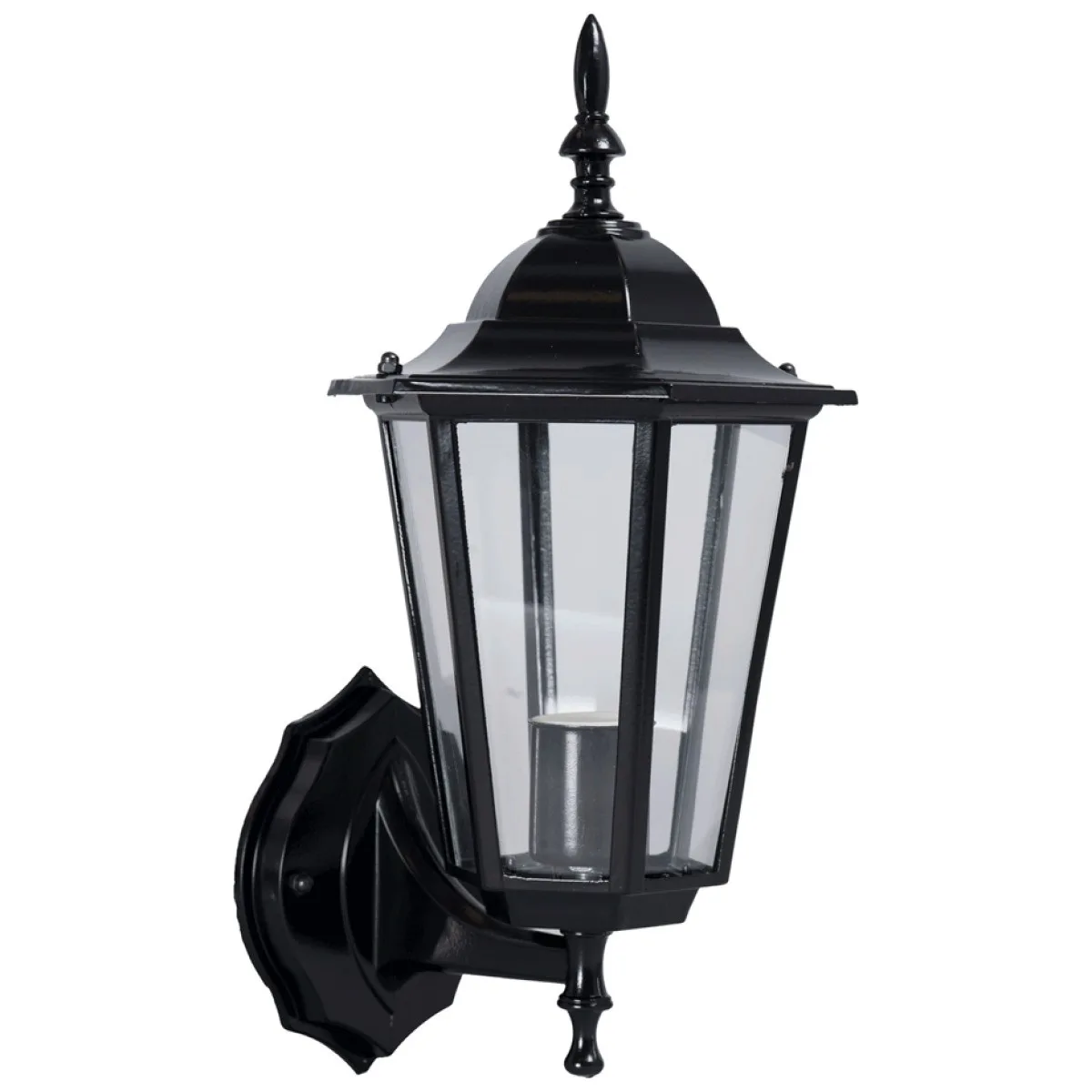 Lampa de gradina cu dulie E27 Corona negru 60W IP44, Erste