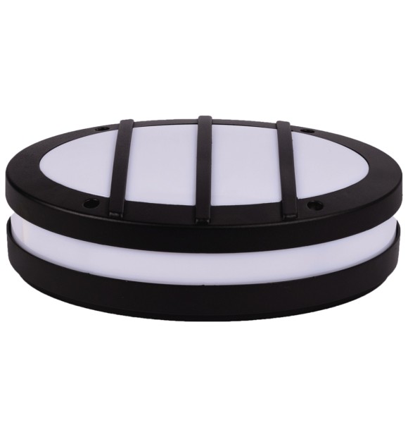 Plafoniera exterior cu dulie E27 Seres grila gri 18W IP54, Erste