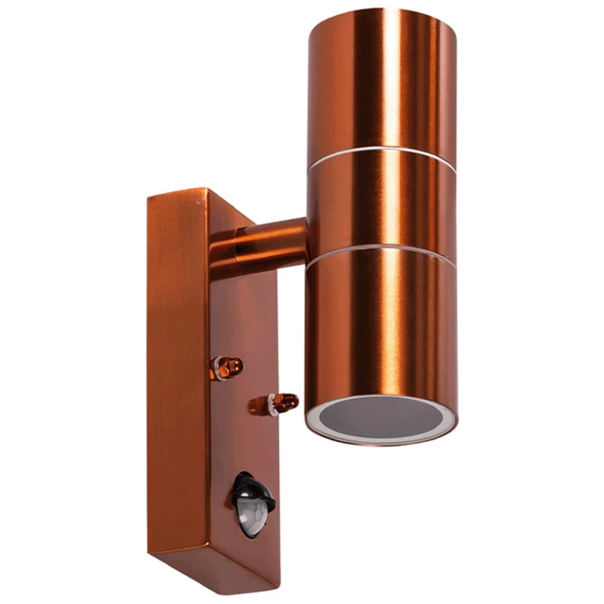 Lampa de gradina cu dulie 2xGU10 Antal cupru 35W cu senzor, Erste