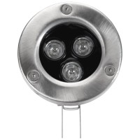 Spot LED piscina 3W RGB 12V IP68, subacvatic, Erste - vedere laterala