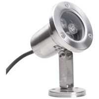 Spot LED piscina Mirko2 3x1W 6400K IP68 incastrat, Erste - vedere laterala