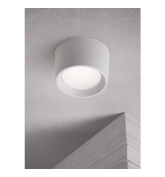 Plafoniera LED exterior Livia 10W 3000K-6500K IP55, alb, Fumagalli