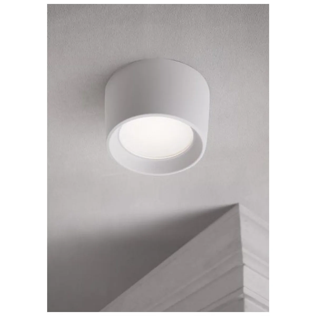 Plafoniera LED exterior Livia 10W 3000K-6500K IP55, alb, Fumagalli
