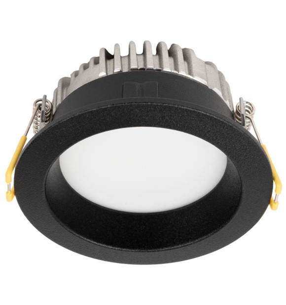 Downlight LED rotund Aprila 6W 4000K IP44, negru, Metsan