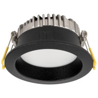 Downlight LED rotund Aprila 6W 4000K IP44, negru, Metsan - detaliu