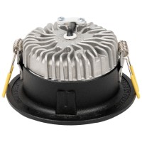 Downlight LED rotund Aprila 6W 4000K IP44, negru, Metsan - ambalaj
