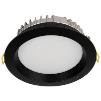Downlight LED rotund Aprilla 10W 4000K IP44 negru, Metsan - detaliu