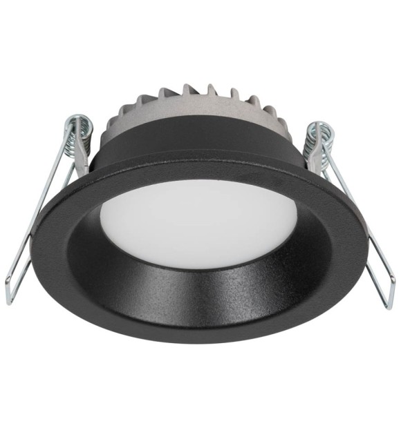 Downlight LED rotund compact 6W 4000K, negru, Metsan