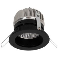 Spot LED exterior rotund Neptune 10W 4000K IP44, negru, Metsan - vedere laterala