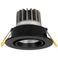 Spot LED reflector exterior Eleni 10W 4000K IP44, negru, Metsan - vedere laterala
