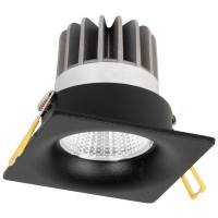 Spot LED exterior patrat Sumota mini 8W 4000K IP44, negru, Metsan