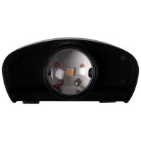 Aplica LED de exterior Monty 2x2W 3000K IP54, negru, Erste - detaliu