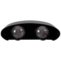 Aplica LED de exterior Monty 4x4W 3000K IP54, negru, Erste - detaliu