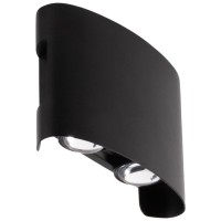 Aplica LED de exterior Monty 4x4W 3000K IP54, negru, Erste - ambalaj