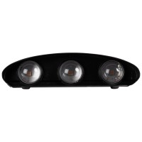 Aplica LED exterior Monty 6x6W 3000K IP54 negru, Erste - detaliu