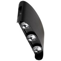 Aplica LED exterior Monty 6x6W 3000K IP54 negru, Erste - ambalaj