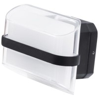 Aplica LED de exterior Milano 13W 4000K IP65, negru, Erste - vedere laterala