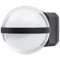 Aplica LED exterior Nisa 13W 6000K IP65, negru, Erste - vedere laterala