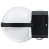 Aplica LED exterior Nisa 13W 6000K IP65, negru, Erste - detaliu