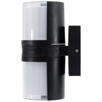 Aplica LED exterior Edon 18W 4000K IP65, negru, Erste - vedere laterala