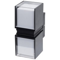 Aplica LED de exterior Elan 18W 4000K IP65, negru, Erste