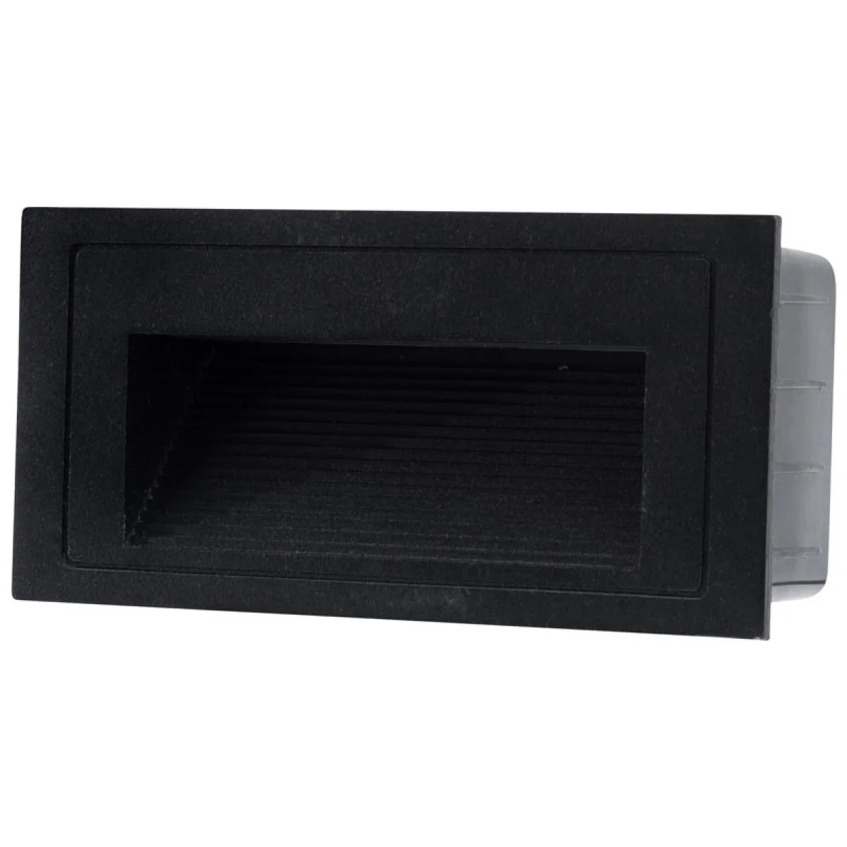 Spot incastrat treapta LED 3W 3000K IP54 negru, Erste