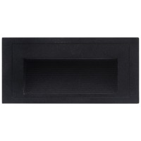 Spot incastrat treapta LED 3W 3000K IP54 negru, Erste - ambalaj