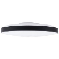 Plafoniera LED exterior Dars 18W 4000K IP54, negru, Erste - vedere laterala