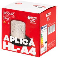 Aplica LED de exterior A4 6W 8000K IP44 600lm, Homelight - imagine 7