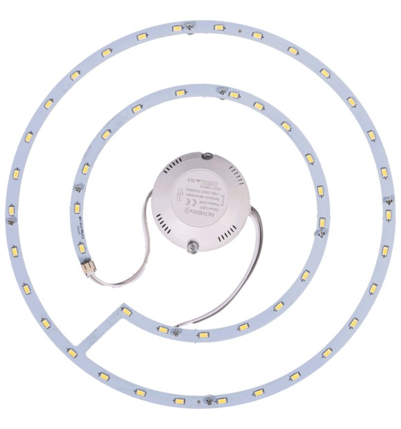 Kit LED Plafoniera 18W 6500K, 1260lm, rotund 22.5cm, alb, Novelite