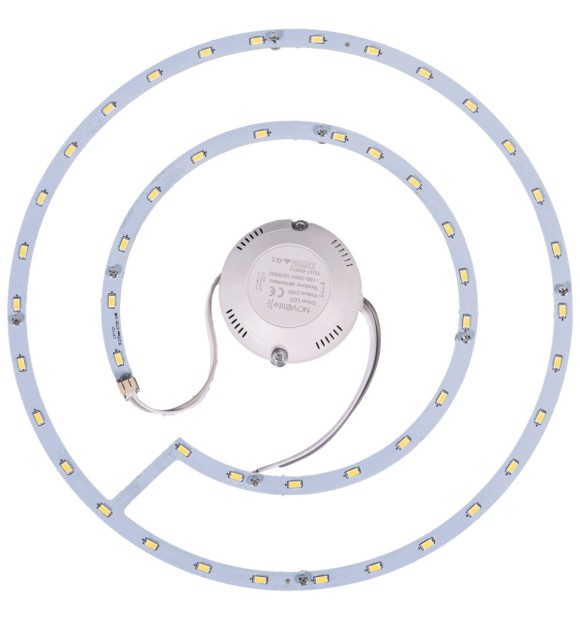 Plafoniera LED Novelite 18W 2700K alb cald, rotund 22.5cm, alb