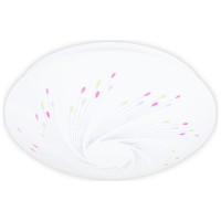 Plafoniera LED Gwen 24LED 12W 6500K, 28cm, alb cu model, Erste