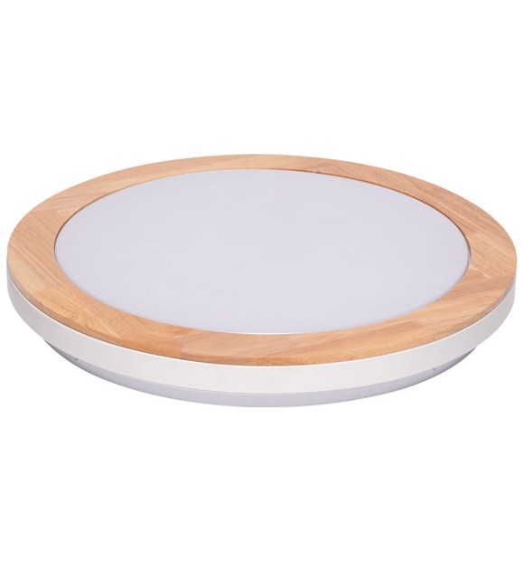 Plafoniera LED Roundwood 36W 4000K 39cm alb si natur, Erste