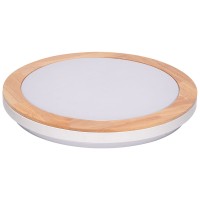 Plafoniera LED Roundwood 36W 4000K 39cm alb si natur, Erste