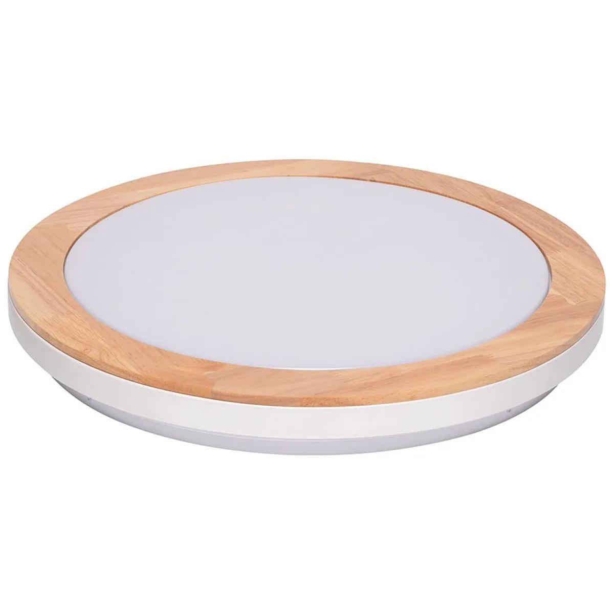Plafoniera LED Roundwood 36W 4000K 39cm alb si natur, Erste