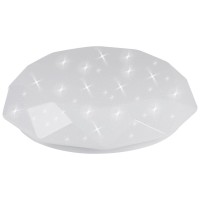 Plafoniera LED Diamonds 24W 1800lm 4000K rotunda 41.5cm alb - vedere laterala