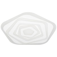 Plafoniera LED Karl 100W 5100lm CCT 3000-6400K, 50cm, alb - vedere laterala
