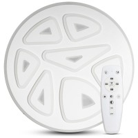 Plafoniera LED Lyam 120W 6500lm 3000-6500K CCT 49cm, dimabila cu telecomanda - ambalaj
