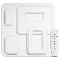Plafoniera LED Bary 95W CCT 3000-6400K, 5000 lm, 48 cm, alb - imagine 5