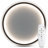Plafoniera LED Frodo 35W CCT 3000-6000K 40cm IP20, alb-negru, Erste