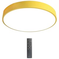 Plafoniera LED Macaron 52W CCT 3000-6000K, 50cm, galben, Erste
