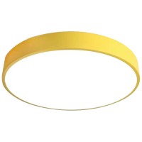 Plafoniera LED Macaron 52W CCT 3000-6000K, 50cm, galben, Erste - vedere laterala