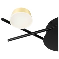 Plafoniera LED Kira 18W 3000K 1080lm 590mm negru-auriu, Erste - detaliu